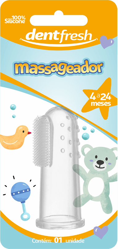 Massageador infantil de silicone Dentfresh